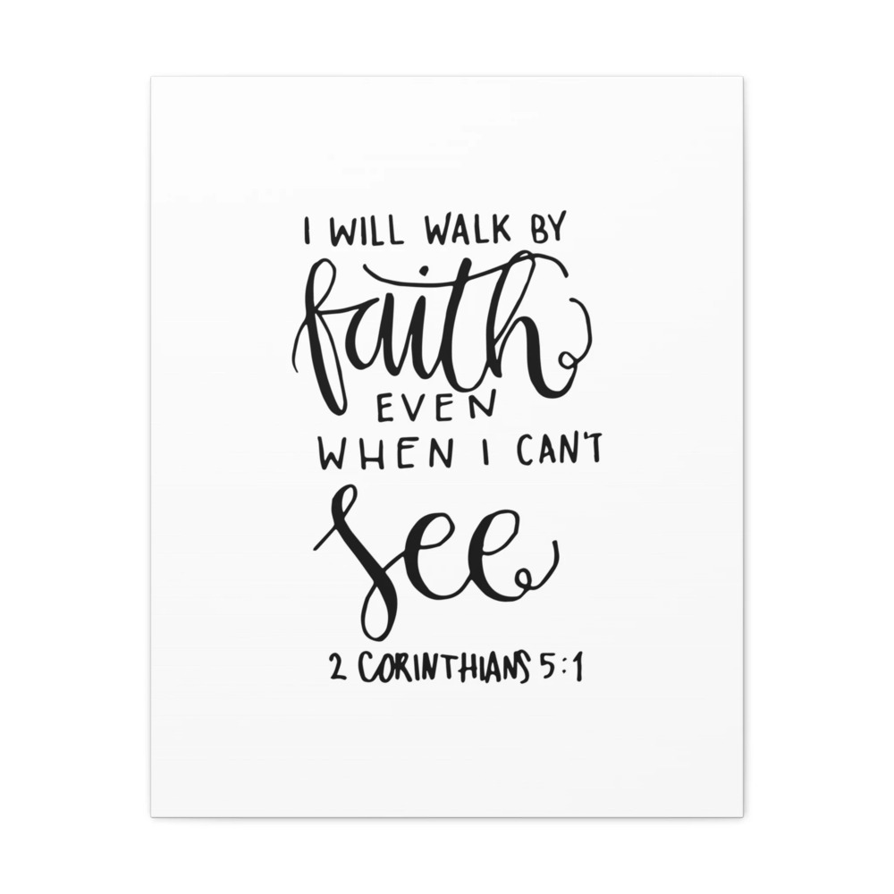 Scripture Canvas See 2 Corinthians 5:1 Christian Wall Art Bible Verse Print